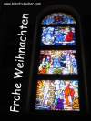 weihnachtliches Kirchenfenster