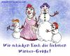 Liebe Wintergr&uuml;sse von Familie Schneemann