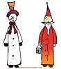 2 winterliche Gesellen
