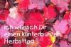 ich w&uuml;nsche Dir einen kunterbunten Herbsttag