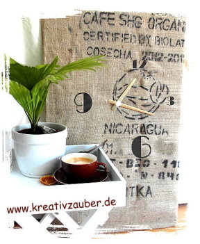 uhr kaffee sack